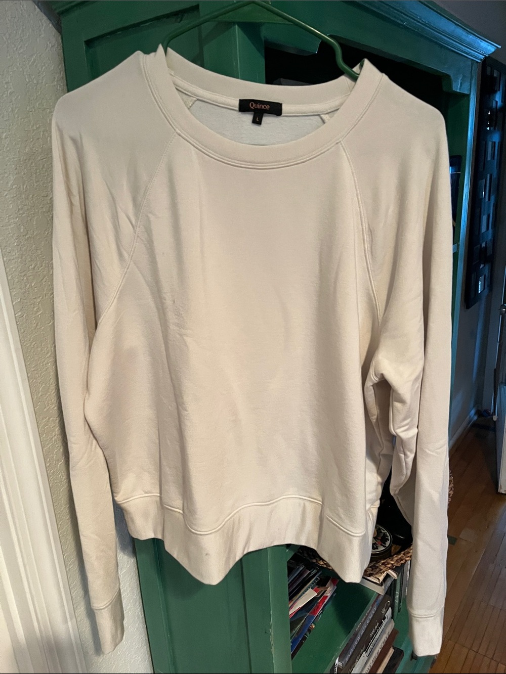 Quince Women's Cream Pullover Crewneck Sweatshirt
